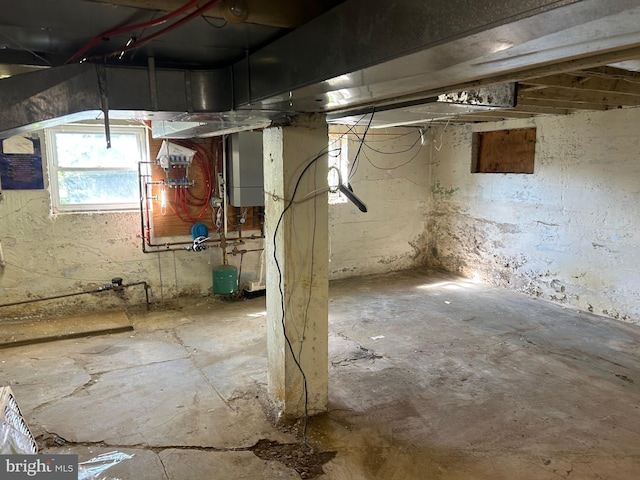view of basement