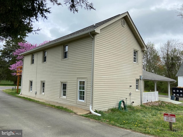 view of side of home