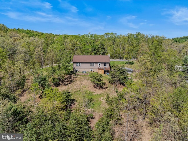 749 Poland Hollow Rd, Romney, WV 26757 - birds eye view of property featuring a view of trees