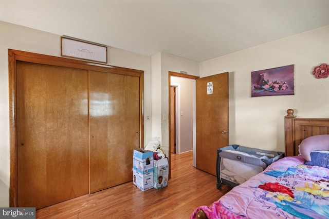196 Taylortown Rd, Edinburg, VA 22824 - bedroom with wood finished floors and a closet
