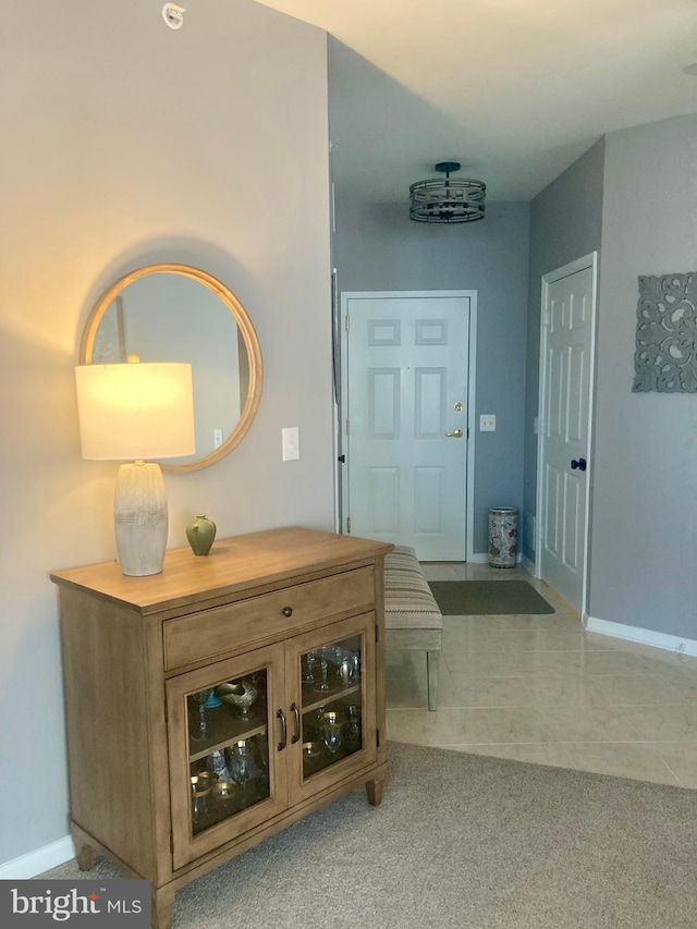 interior space with baseboards