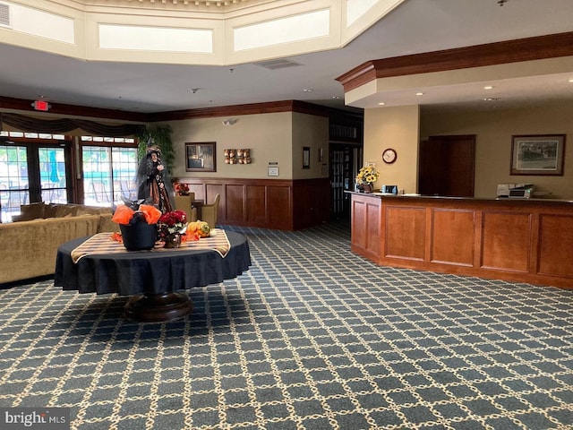 welcome area with visible vents