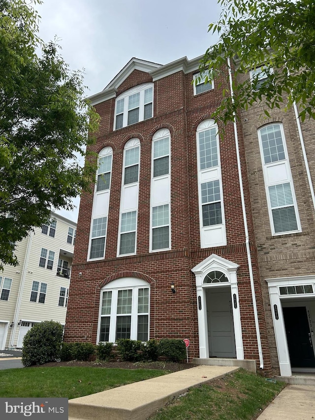 multi unit property with brick siding