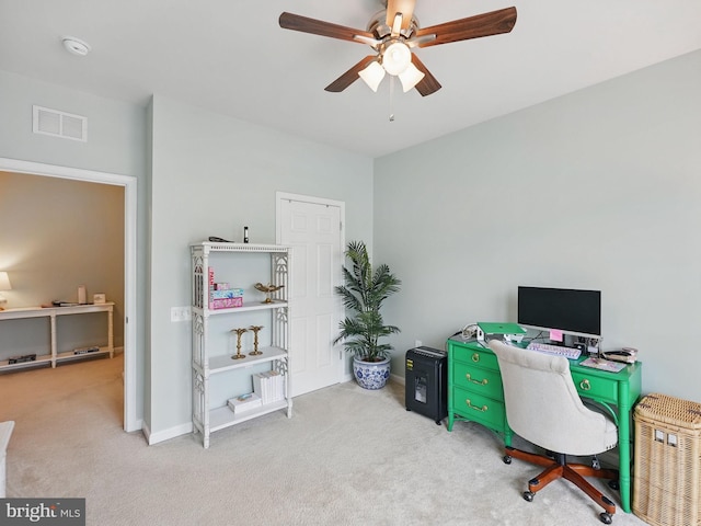 42783 Keiller Ter Unit 13A, Ashburn, VA 20147 - office with carpet flooring, ceiling fan, and baseboards
