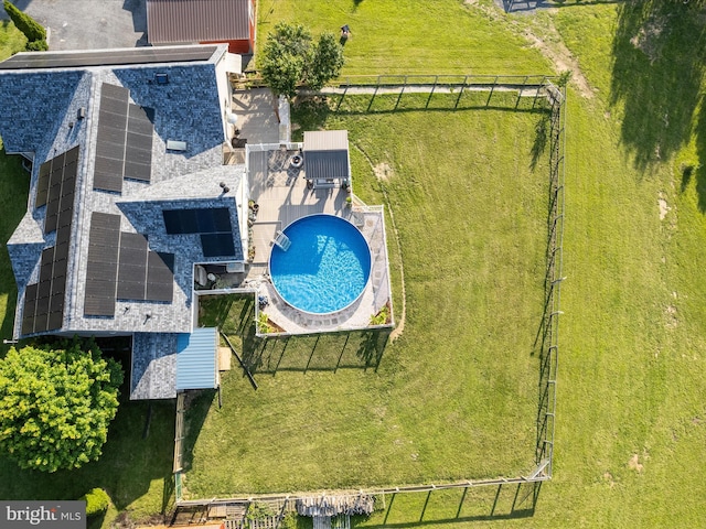 373 Thunder Hill Dr, Summit Point, WV 25446 - aerial view of property and surrounding area featuring a pool area