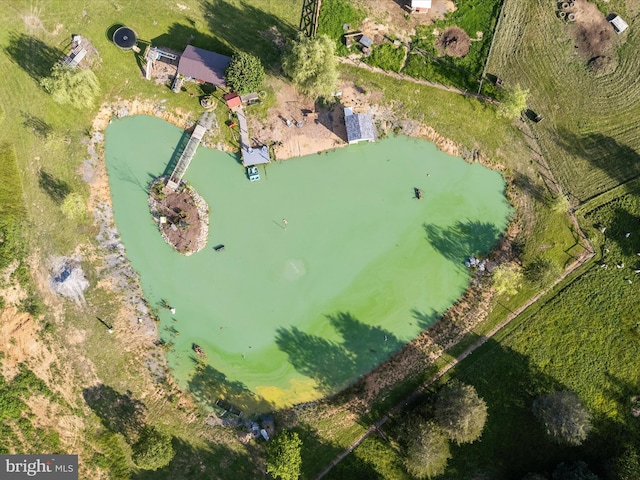 373 Thunder Hill Dr, Summit Point, WV 25446 - aerial view of property and surrounding area featuring a large body of water