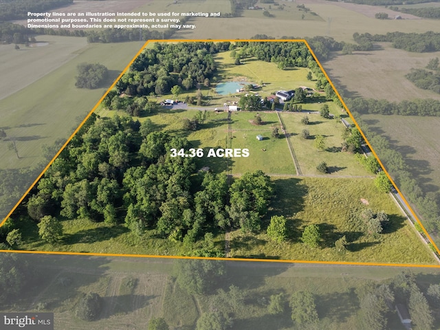 373 Thunder Hill Dr, Summit Point, WV 25446 - view of rural area featuring property parcel outlined