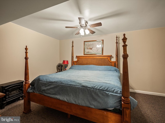 373 Thunder Hill Dr, Summit Point, WV 25446 - carpeted bedroom with a ceiling fan and baseboards