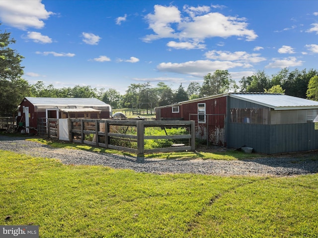 373 Thunder Hill Dr, Summit Point, WV 25446 - view of yard with an outbuilding, an outdoor structure, and an exterior structure