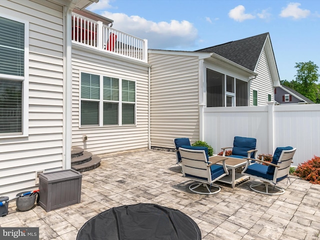 1513 Yellow Sand Ln, Odenton, MD 21113 - view of patio / terrace with a balcony