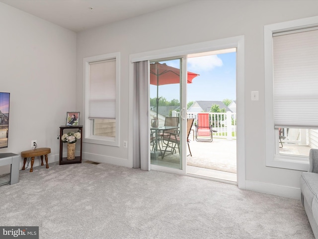 1513 Yellow Sand Ln, Odenton, MD 21113 - sitting room featuring carpet floors and baseboards