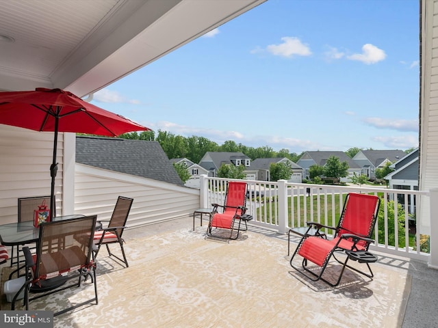 1513 Yellow Sand Ln, Odenton, MD 21113 - view of patio with a residential view and outdoor dining area