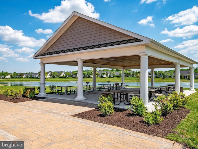 1513 Yellow Sand Ln, Odenton, MD 21113 - view of property's community with a gazebo and a water view