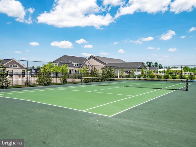 1513 Yellow Sand Ln, Odenton, MD 21113 - view of tennis court featuring a residential view