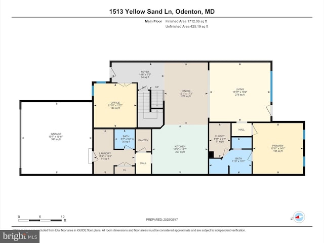 1513 Yellow Sand Ln, Odenton, MD 21113 - property floor plan