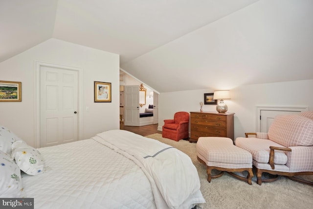 1660 Mount Pleasant Rd, Villanova, PA 19085 - carpeted bedroom featuring vaulted ceiling