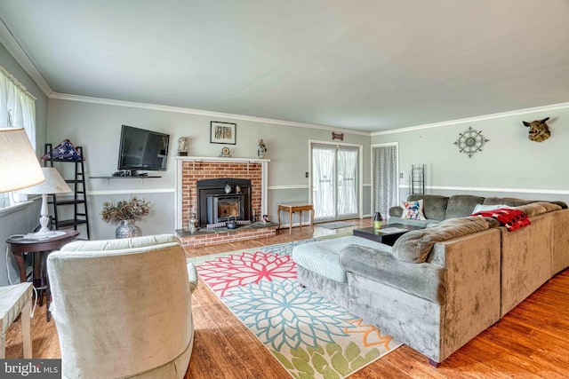 14957 Cherry Ln, Ridgely, MD 21660 - living room with crown molding and wood finished floors