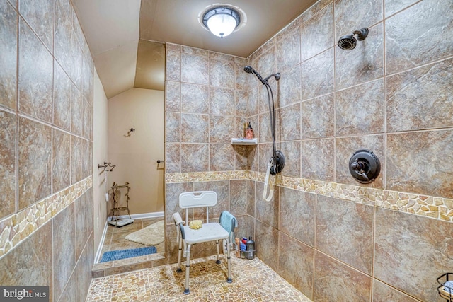 14957 Cherry Ln, Ridgely, MD 21660 - full bathroom with tiled shower and baseboards