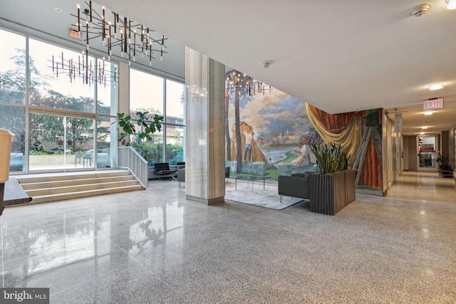 604 S Washington Sq Unit 1408, Philadelphia, PA 19106 - community lobby featuring expansive windows