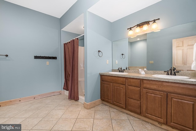 165 Westward Way, Mc Henry, MD 21541 - bathroom with double vanity, a sink, and a shower stall