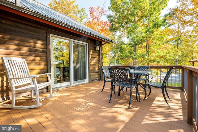 165 Westward Way, Mc Henry, MD 21541 - wooden deck featuring outdoor dining area