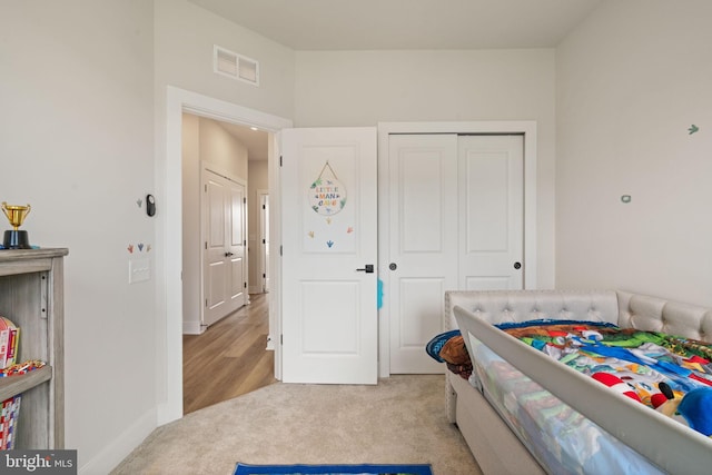 17303 Turnstone Dr, Dumfries, VA 22026 - bedroom with a closet, carpet, and baseboards