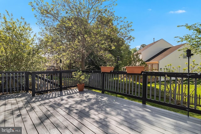 view of wooden terrace
