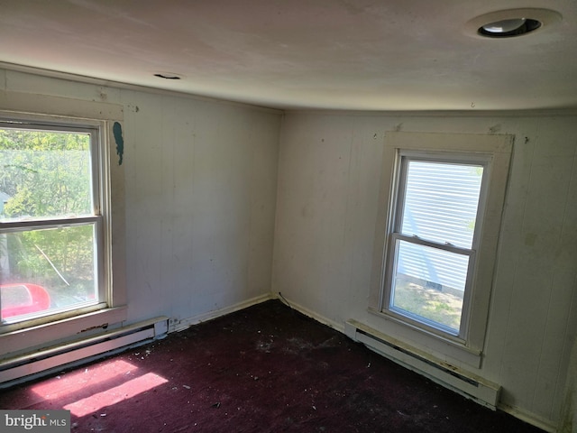 32939 Old Ocean City Rd, Parsonsburg, MD 21849 - empty room featuring wood walls and baseboard heating