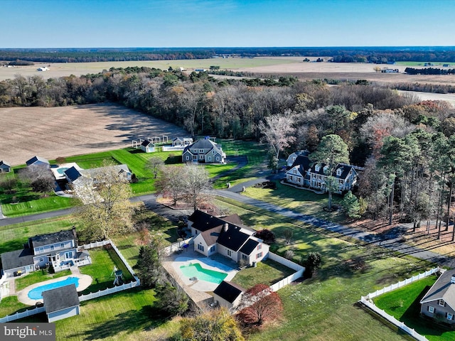 12553 Fawn Dr, Laurel, DE 19956 - aerial view of sparsely populated area featuring a pool area