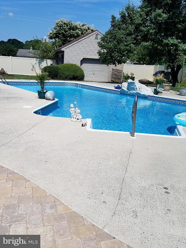 12553 Fawn Dr, Laurel, DE 19956 - view of pool featuring fence and a patio