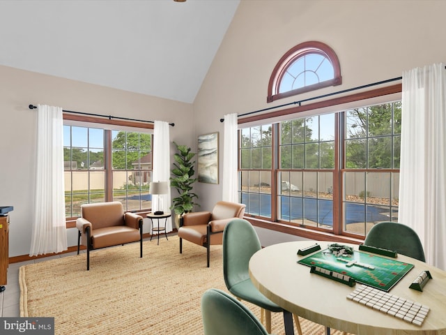 12553 Fawn Dr, Laurel, DE 19956 - sunroom featuring lofted ceiling
