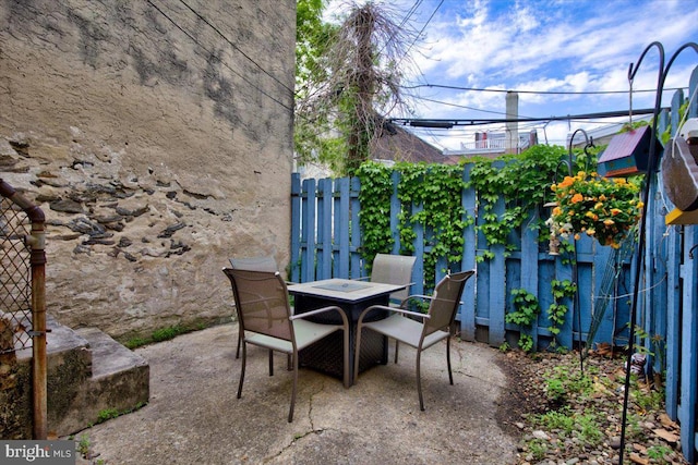 4324 Cresson St, Philadelphia, PA 19127 - view of patio / terrace featuring fence and outdoor dining space