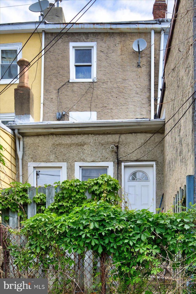 4324 Cresson St, Philadelphia, PA 19127 - exterior space featuring stucco siding and a chimney