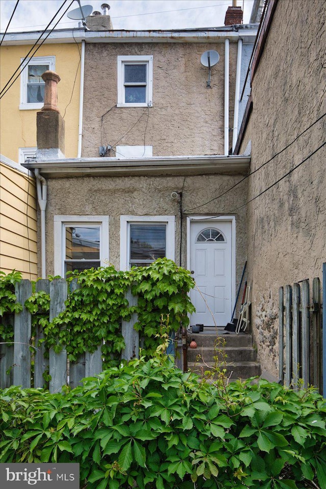 4324 Cresson St, Philadelphia, PA 19127 - property entrance featuring stucco siding and fence