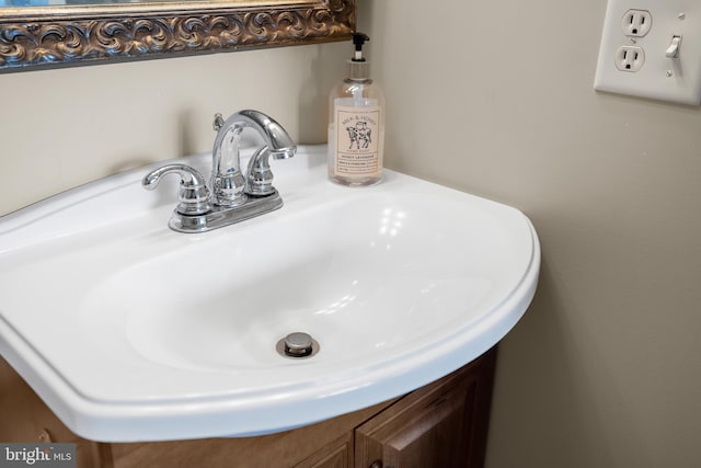 interior details featuring vanity