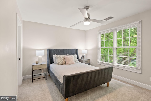 12019 Wandabury Rd, Oakton, VA 22124 - bedroom featuring baseboards, carpet, and a ceiling fan