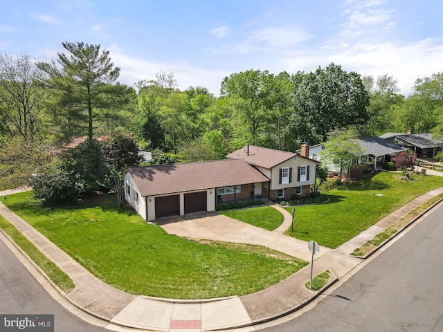 birds eye view of property