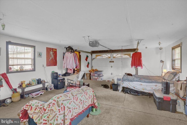 bedroom with carpet flooring