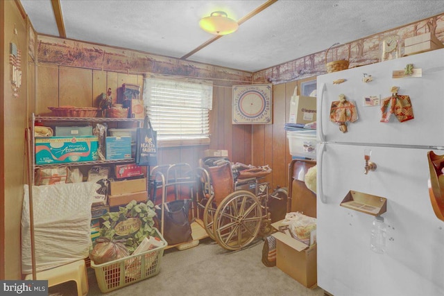view of storage area