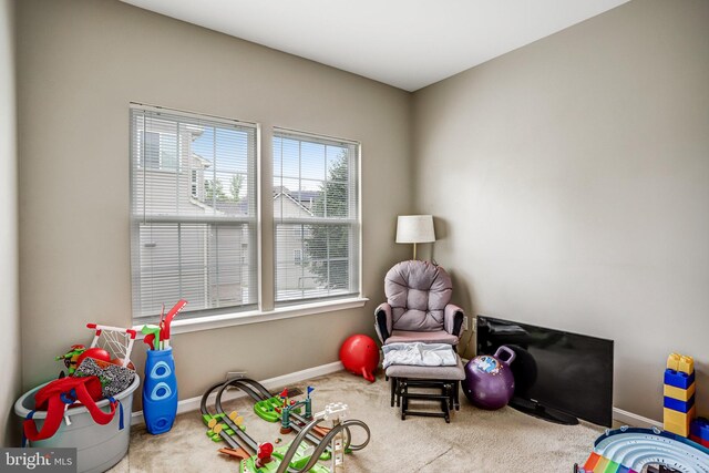9506 Wilton Pl, Clinton, MD 20735 - recreation room featuring carpet and baseboards
