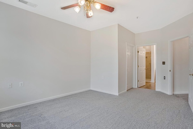 13301 New Acadia Ln Unit 207, Upper Marlboro, MD 20774 - spare room featuring ceiling fan, carpet flooring, and baseboards