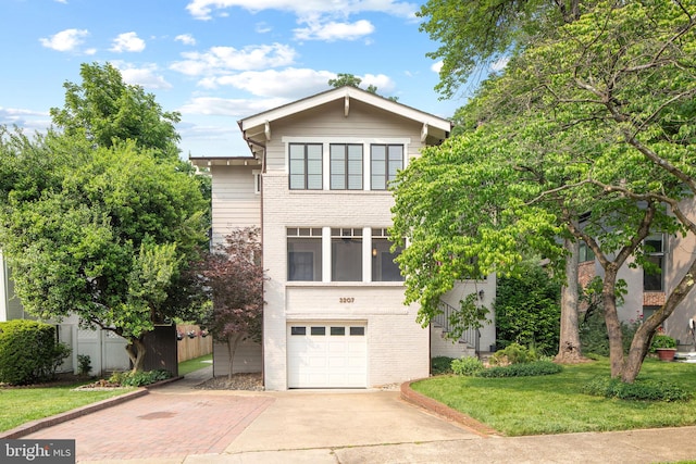 3207 19th St N, Arlington, VA 22201 - traditional home with brick siding, driveway, and a garage
