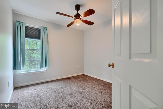 5012 Strawbridge Ter, Perry Hall, MD 21128 - unfurnished room with carpet, baseboards, and a ceiling fan