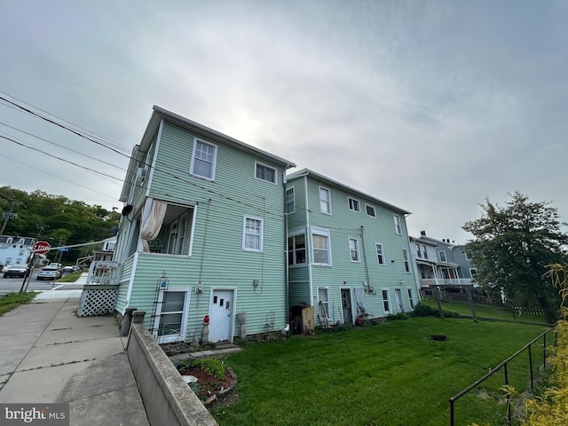 63 S 4th St, Newport, PA 17074 - back of house with fence and a yard