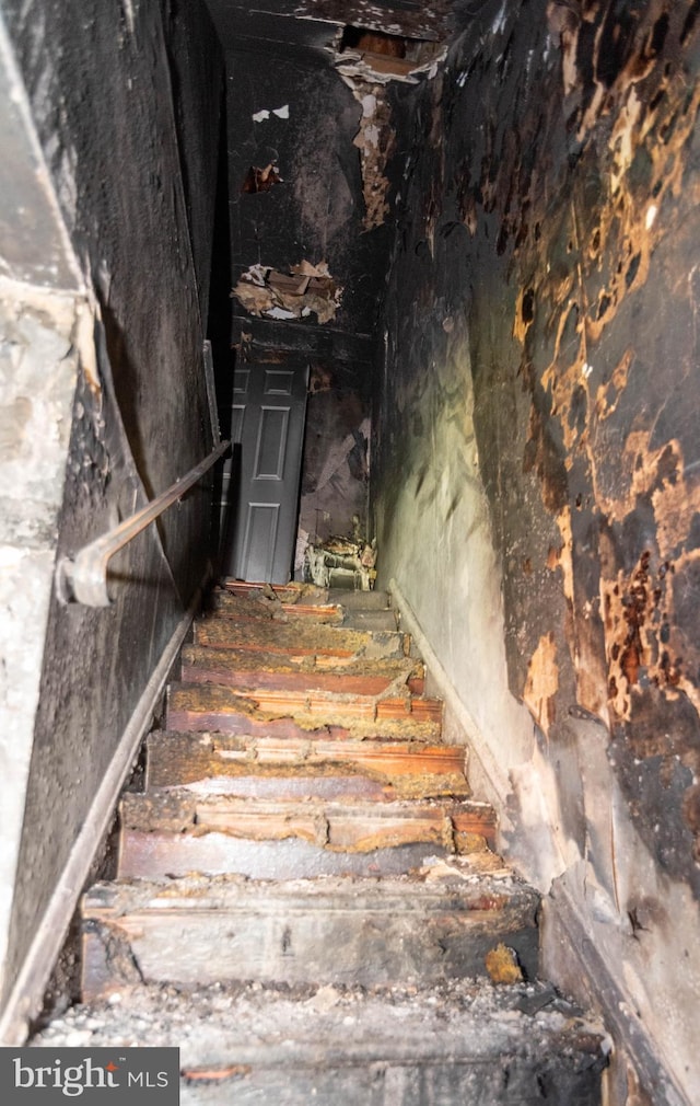 view of stairway