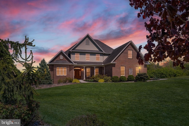 239 Abishire Way, Chambersburg, PA 17202 - view of front of home featuring brick siding and a yard