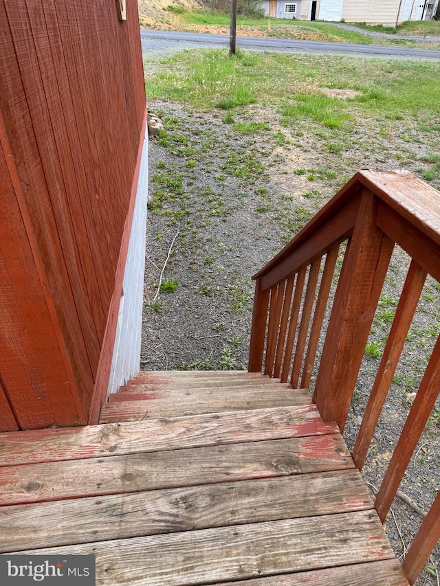 view of stairs