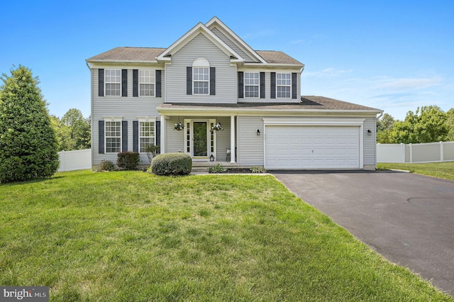 278 Otter Way, Frederica, DE 19946 - view of front of property with a front lawn, fence, and driveway