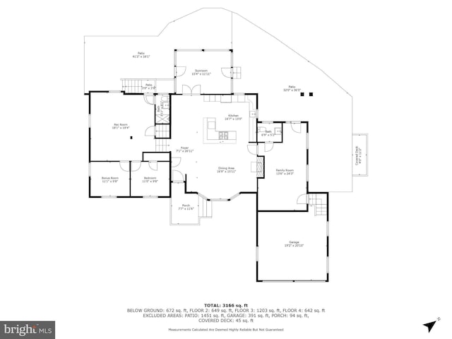 3416 Rustic Way Ln, Falls Church, VA 22044 - property floor plan