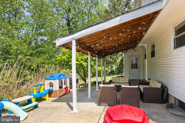 view of patio / terrace with outdoor lounge area